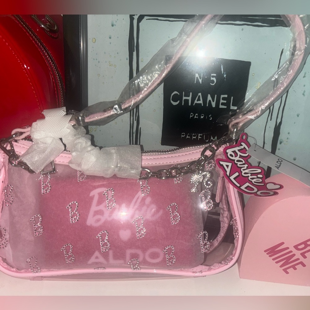 Barbie Aldo Pink crystal rhinestone Women's mini bag NWT